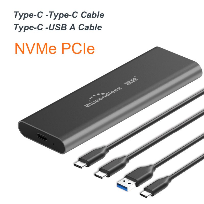 PCIE M.2 NVME USB SSD obudowa M z tuleją samozaciskową C USB 3.1 2240/2280 obudowa na SSD aluminium 10 gb/s pudełko zewnętrzne solidny dysk zewnętrzny: M280N C- A.C-C