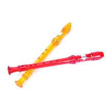 Plastic 6 Gaten Transparante Klarinetten Met Cleaning Rod Houtblazers Muziekinstrumenten Recorder Fluiten