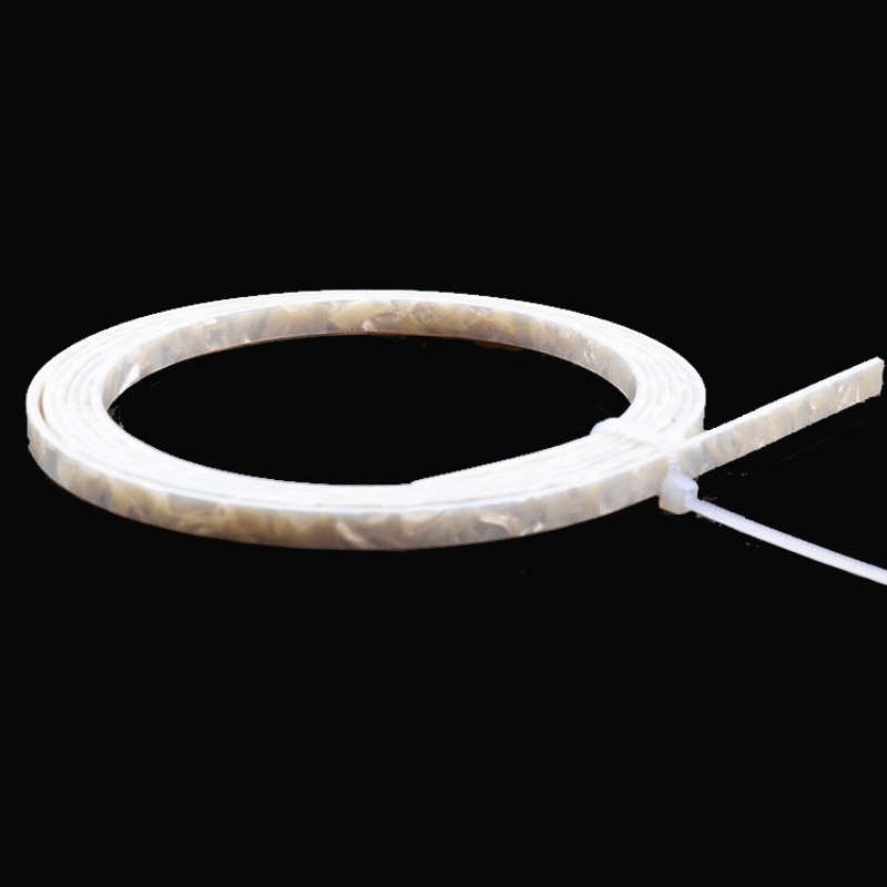 Vit pärla celluloid gitarr bindning purfling 1650 x 2/4/5/6/10 x 1.5 mm celluloid gitarr delar