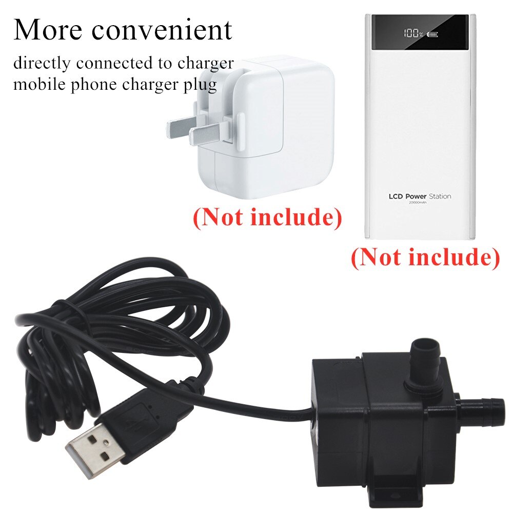 Micro Tauchwasserpumpe 5V - USB-Anschluss Für Aquarium & Kühlung