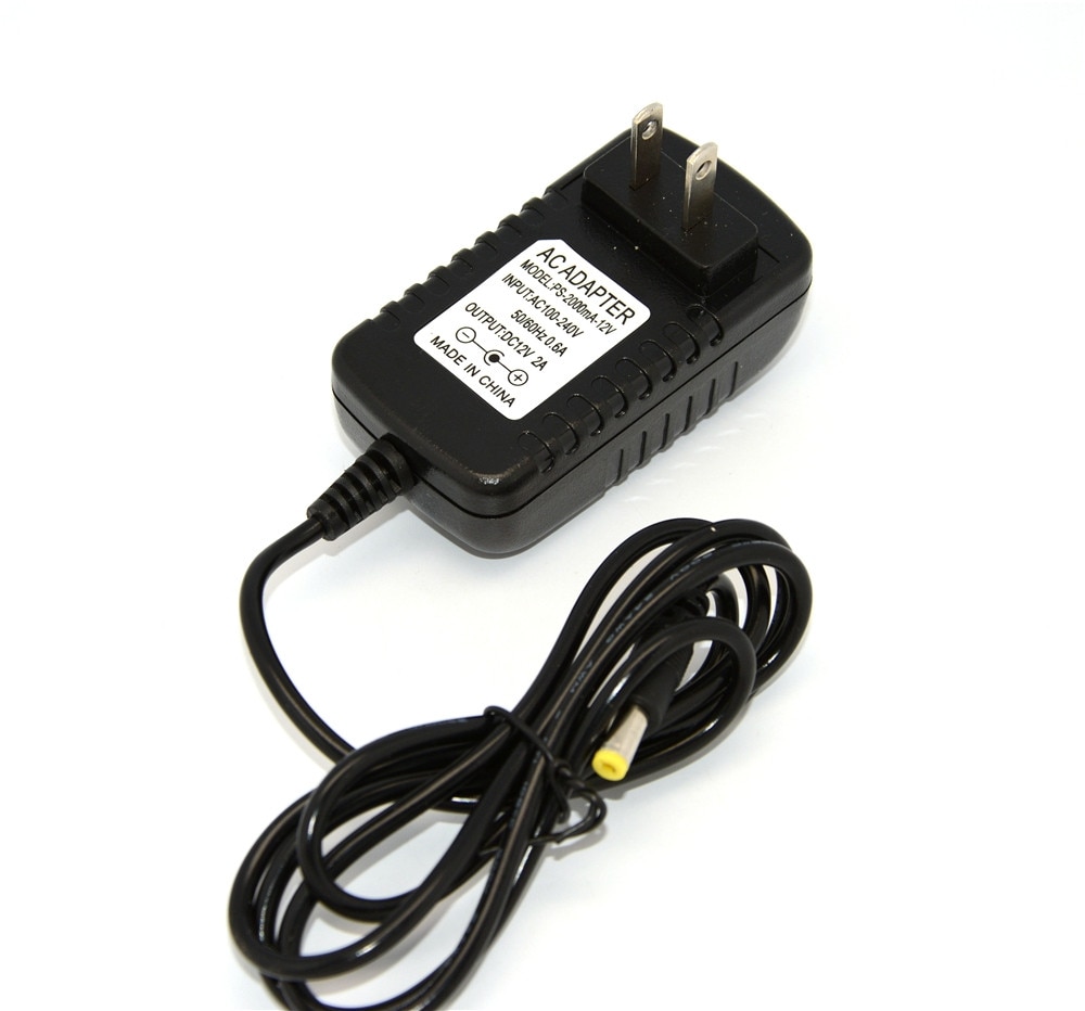 Universal AC 100-240V US Plug For DC 12V 2A 24W Power Supply Adapter Charger For LED Strips CCTV Security Camera Top