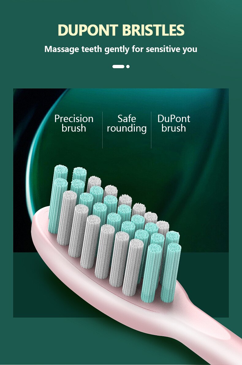 Brosse à dents ultrasonique puissante, Rechargeable par USB, pour adulte, électronique, lavable, facile à détendre,
