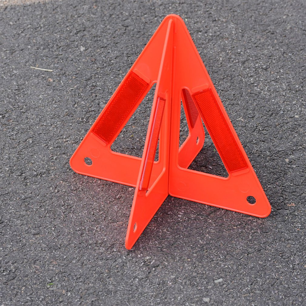 Car Hazard Reflective Warning Sign Foldable Triangular Car Breakdown Emergency Reflector Foldable Reflective Portable