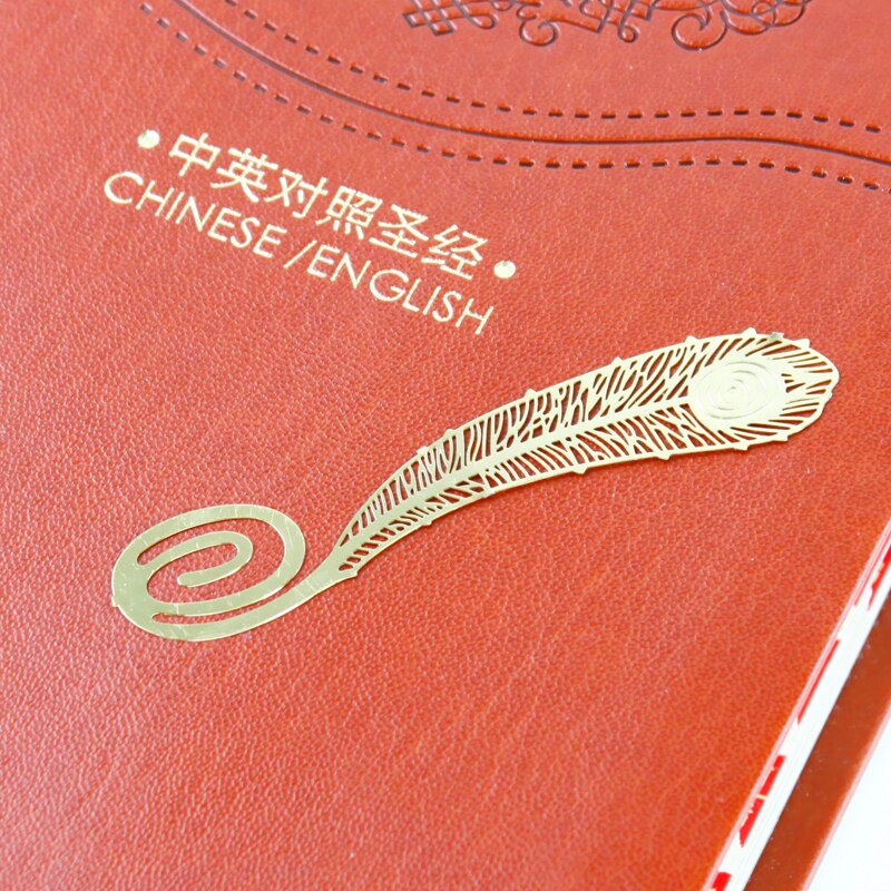 8pcs Golden Feather Bookmarks for Books Butterfly Sunflower Dragonfly Page Marker for Reading Office School Supplies A6409