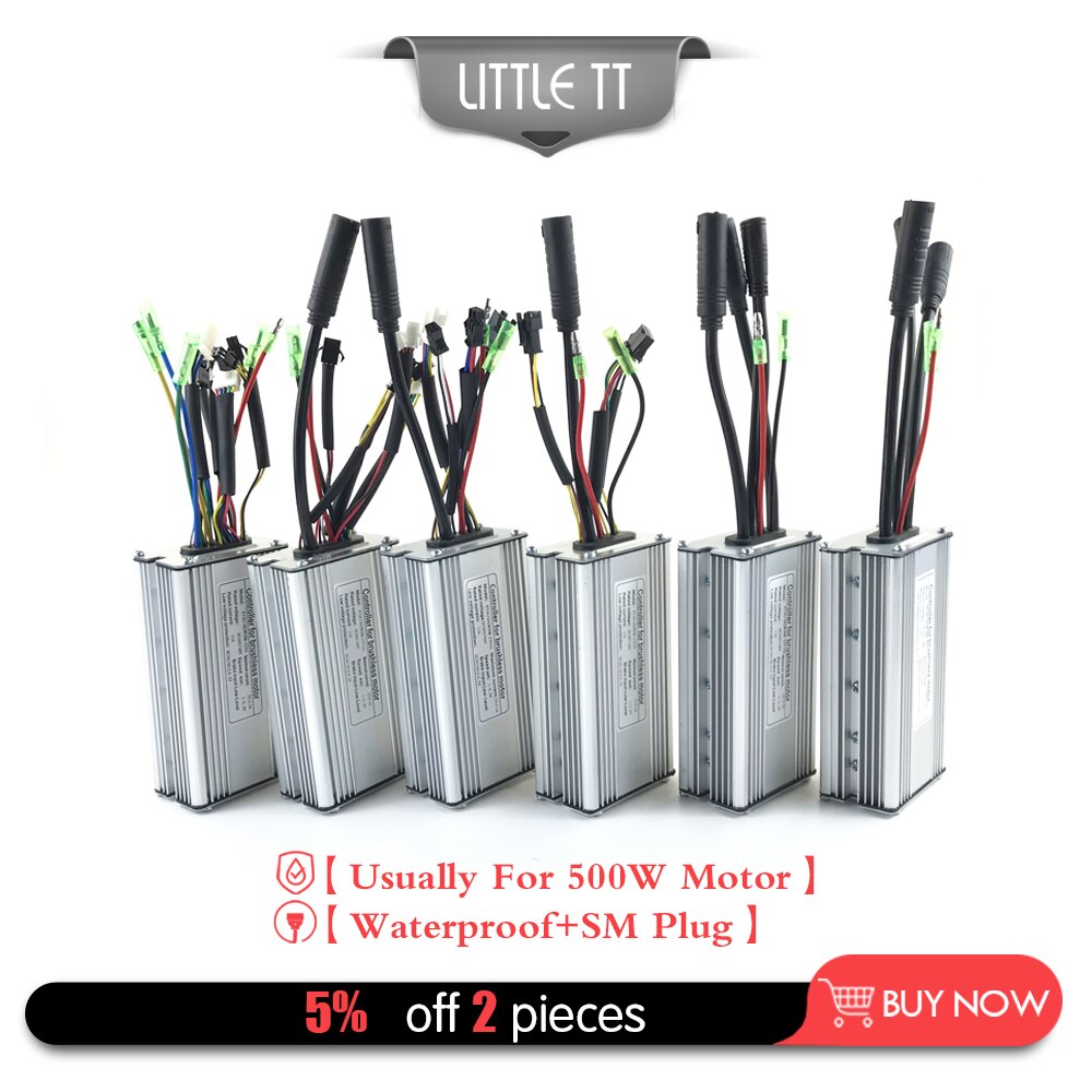 Electric Bike Controller 36V48V 22A Ebike KT Controller For 500W 9 Brushless Motors controller Electric Bike Conversion Kits