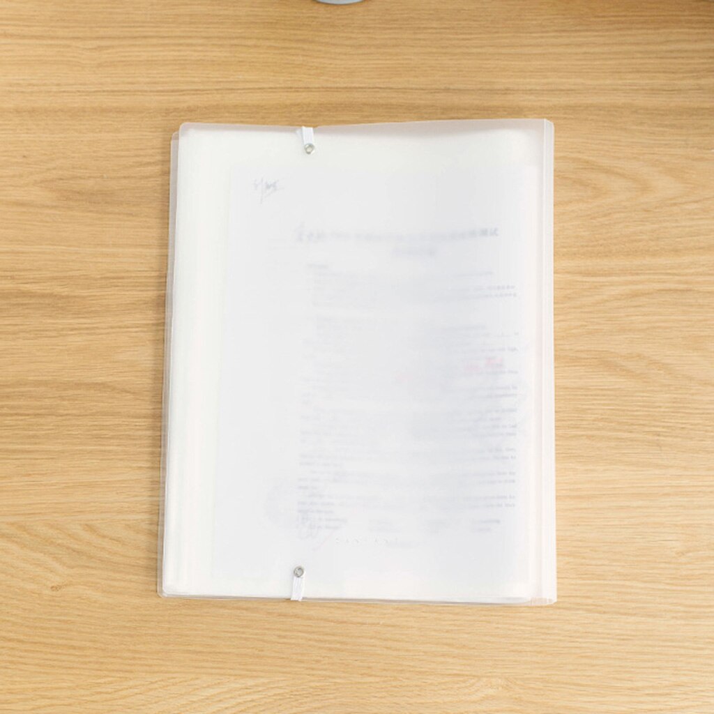 Reuseable Plastic Clear A3 Examination Paper Folder 20/30/40 Pages Document File Holder School Office Stationery Bag
