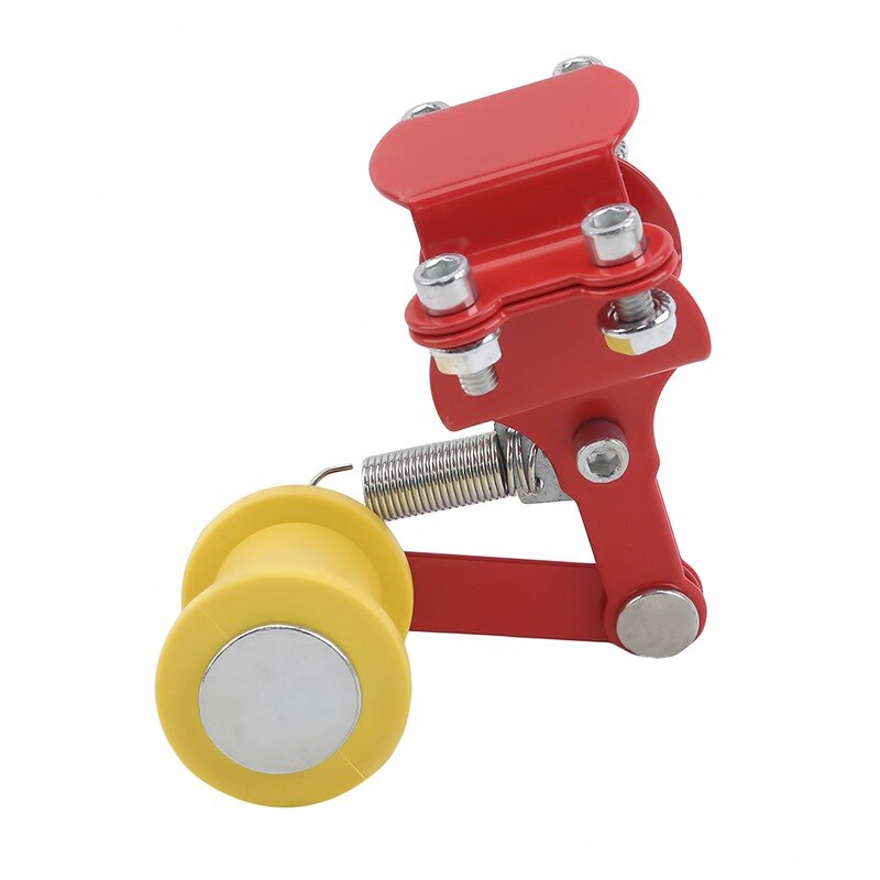 Motorcycle Automatic Adjuster Universal Adjustment Chain Tensioner Bolt Roller Motorcycle Modification Accessories: red