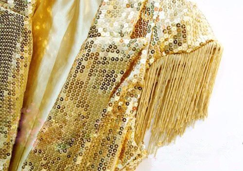 Weiblich männlich silber Gold pailletten weste jacke sänger leistung Ds blei tänzerin kleidung quaste Jazz tänzerin kostüm oben