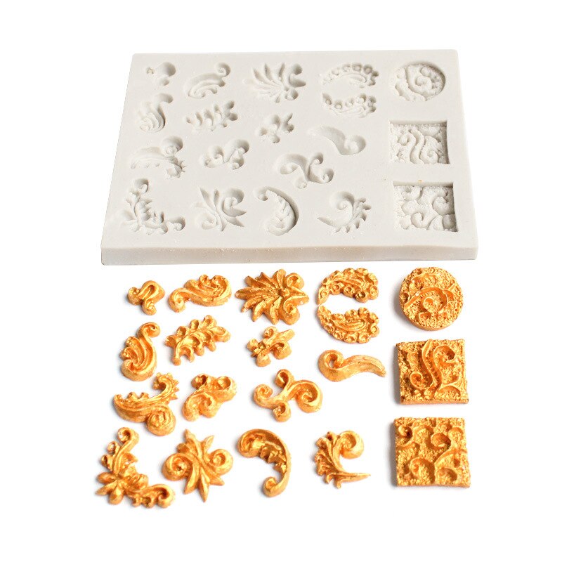 DIY Clay Paisley Pattern Stampo Cemento Epoxy Resin Molds Jewelry Making 3d Wall Panel Molds for Plaster