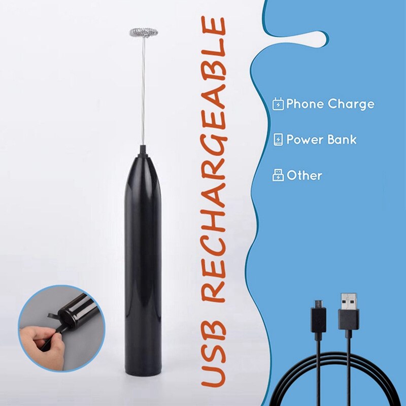 Electric Milk Foamer Coffee Machine Mixer Hand Ground Cappuccino Foam Blender Egg Beater Convenient Type