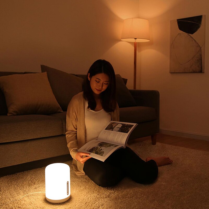 Xiaomi Mijia Bedlampje 2 Smart Tafel Led Nachtlampje Kleurrijke 400 Lumen Bluetooth Wifi Touch Control Voor Apple Homekit siri