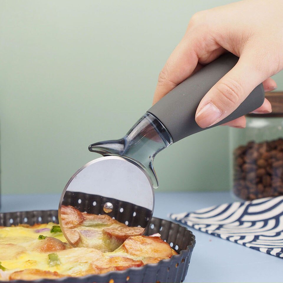 Premium Pizza Cutter Slicer Wheel Stainless Steel Razor Sharp with Protective Blade Guard