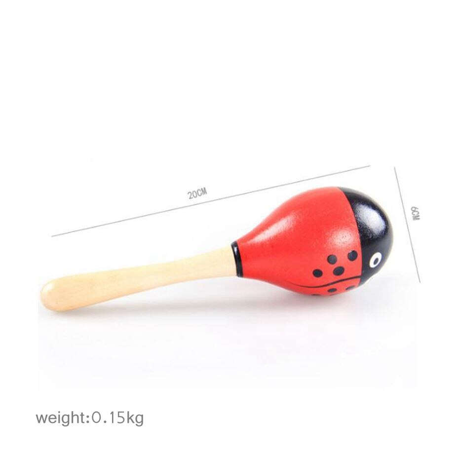 1 stück Bunte Holz Sand Hammer Percussion Musical Instruments Holz Ball Kinder Spielzeug Rassel Puzzle Pädagogisches Spielzeug