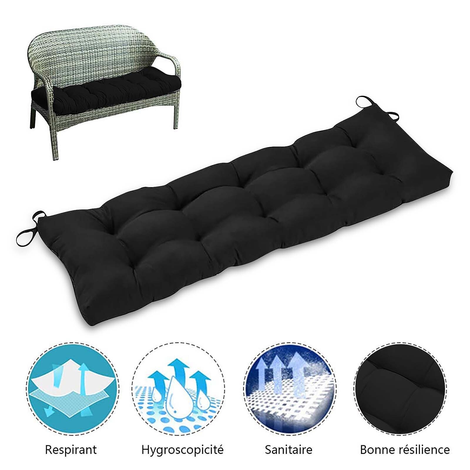 Zachte Bench Kussen Met Vaste Tie Lange Rechthoekige Swing Kussen Voor Ligstoel Tuinmeubelen Ligstoel Effen Coussin Cojines Sofa