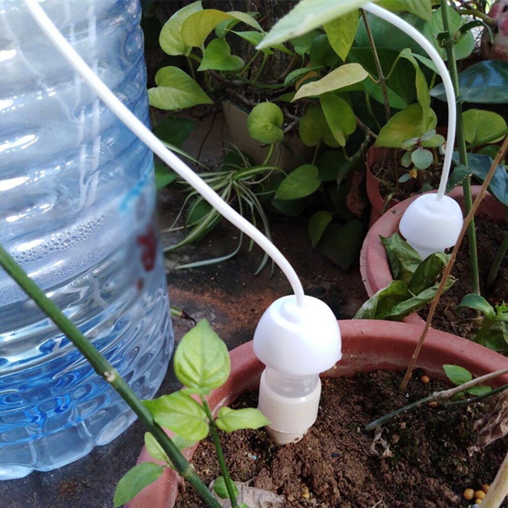 DIY Automatic Watering System Moving Plant Potted Waterer Bottles Water Drip Watering Device Plant Flower Irrigation System