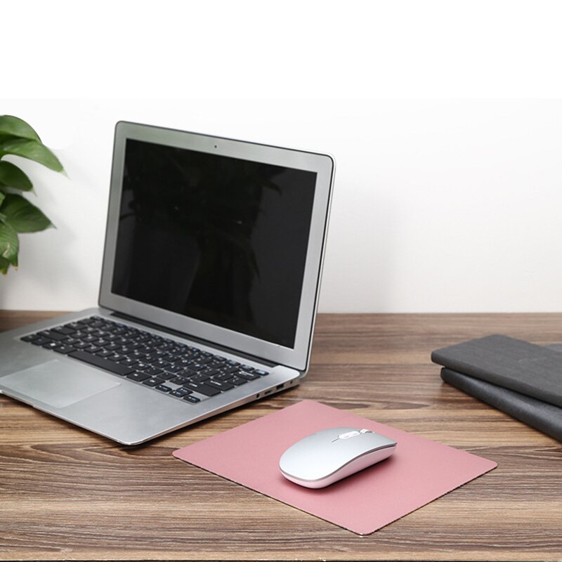 Tapis de souris en aluminium et métal, dur, lisse, mat, fin, antidérapant, étanche, contrôle rapide et précis, pour le bureau et la maison