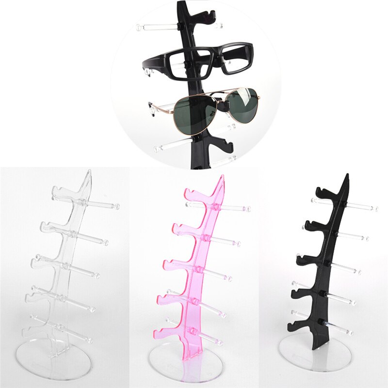 5 couches en plastique cadre présentoirs lunettes de soleil lunettes lunettes en plastique compteur montrant support support