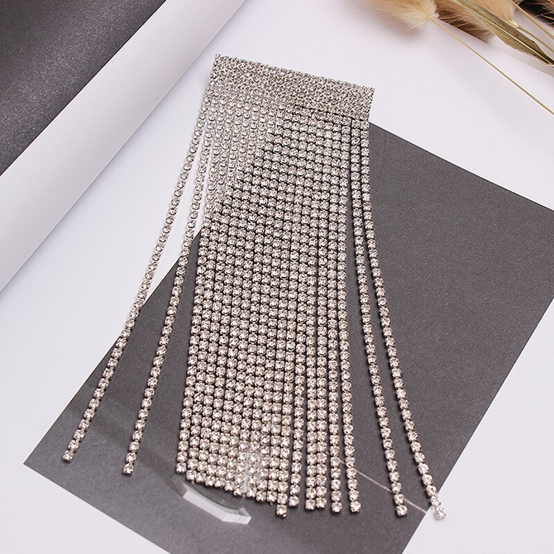 [EAM] Neue Frühling Sommer Strass Quasten Blingbling Persönlichkeit Zubehör Broschen Frauen Flut Alle-spiel JR933