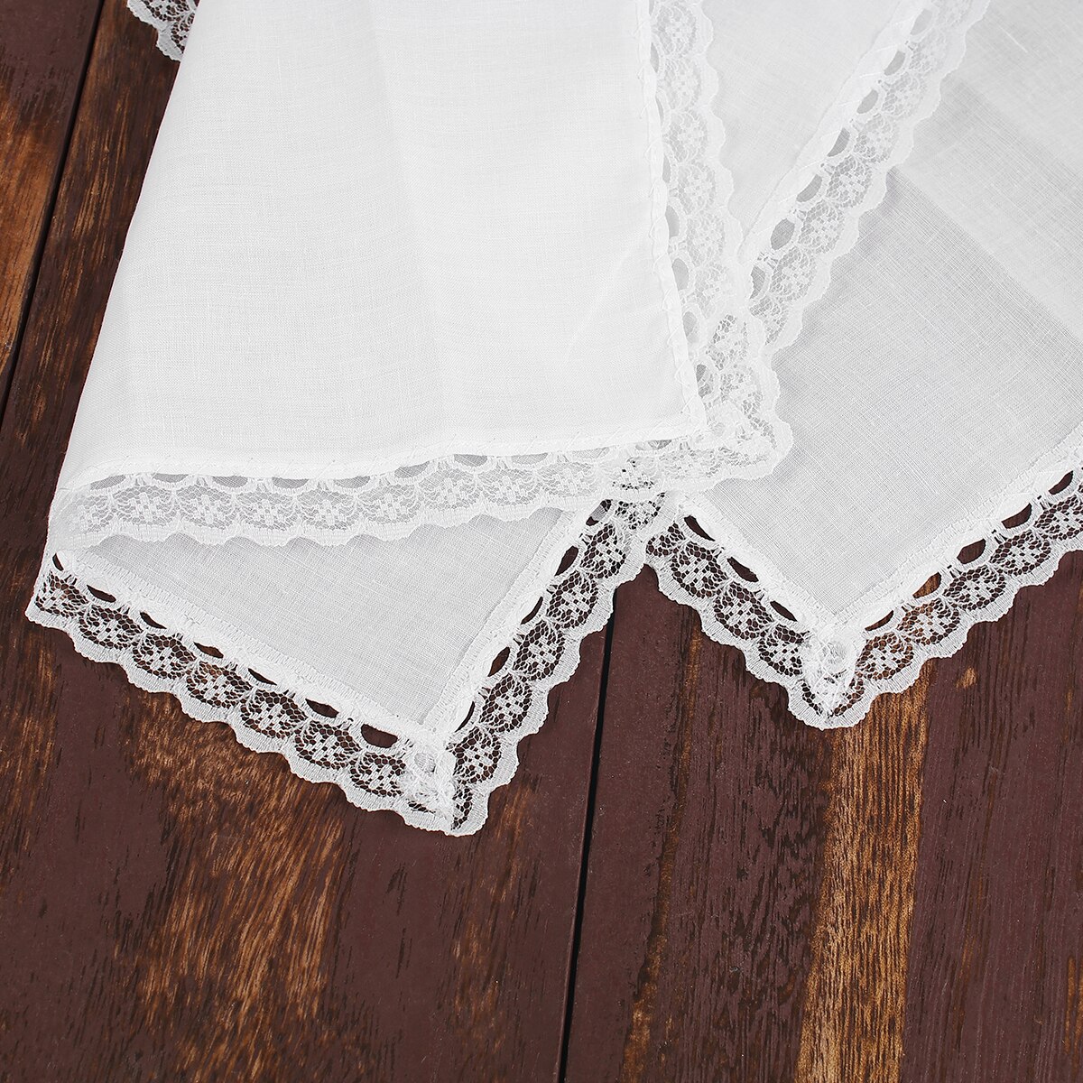 Kant Witte Vierkante Nuttig Zakdoek Voor Vrouw Man Classic Gentleman Stijl Katoenen Zakdoek Vierkante Kant 26*25Cm 6 stks/set