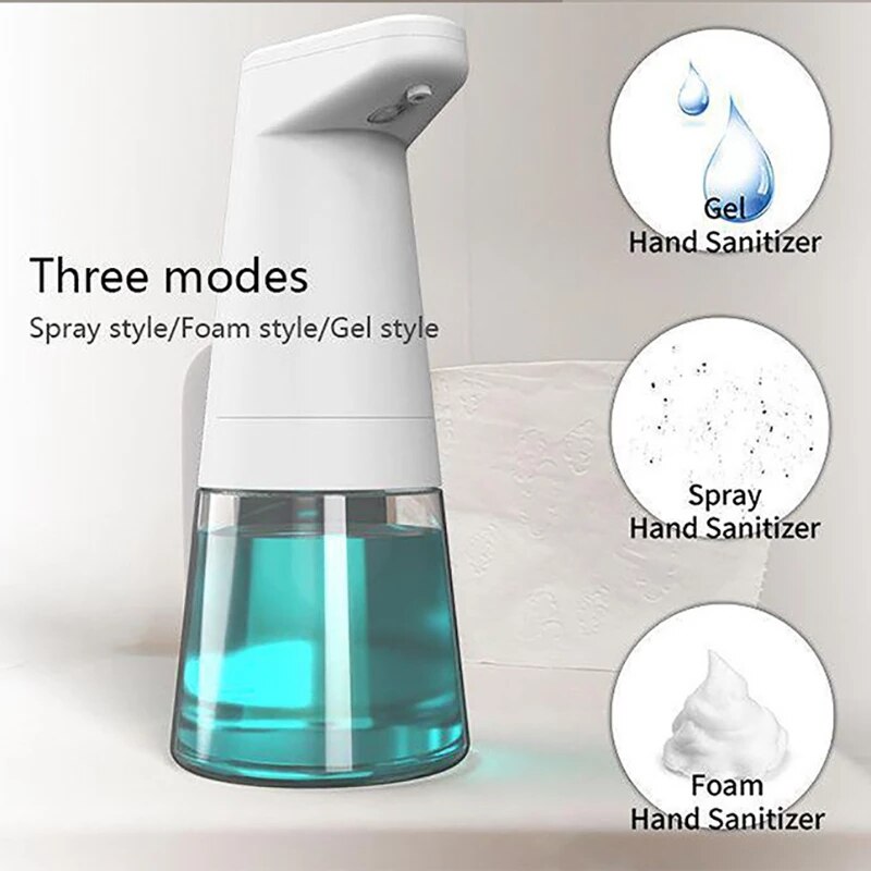 Liquid Soap Dispenser 350Ml Automatic Intelligent Sensor Induction Touchless ABS Hand Washing Dispensers for Bathroom 3 Modes