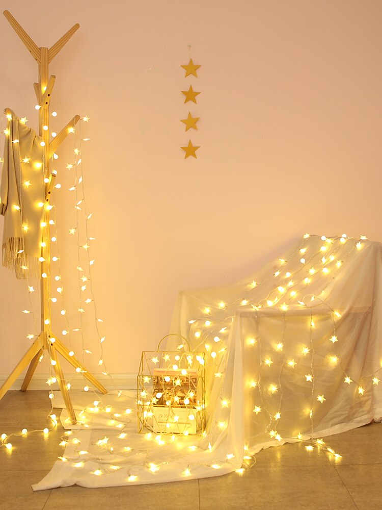 LED boule guirlande chaîne lumière noël éclairage fée lumières en plein air batterie fête mariage noël décoration lampe de nuit