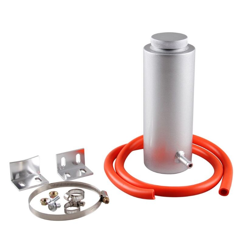 Universal car Radiator Coolant Tank 800ml Coolant Expansion Tank Overflow Oil Catch Tank Cooling Catch Bottle Reservoir: Silver