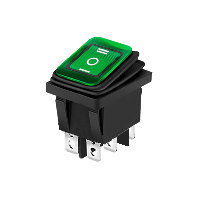 12V 24V / 110V 220V Waterdichte Tuimelschakelaar Rood/Groen Led Licht Verlicht 4 Pinnen 2 Positie/6 Pinnen 3 Stand Tuimelschakelaar