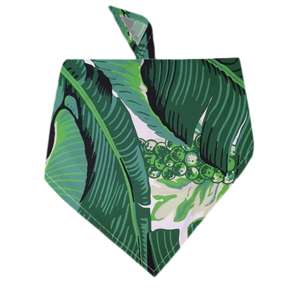 Imixlot di Nuovo Disegno Pet Bandana Bavaglini Stile Foresta Pluviale Tropicale Motivi Simpatico Cucciolo di Cane Gatto Saliva Asciugamano Triangolo Bandane Sciarpa: E / M