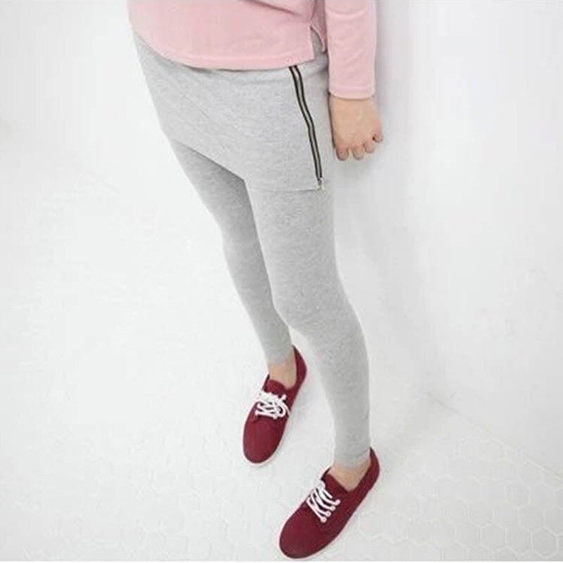 Las mujeres de arranque en de lana Legging falda tobillo-Leggins de longitud pantalón polainas femeninas con falda pantalón de otoño invierno
