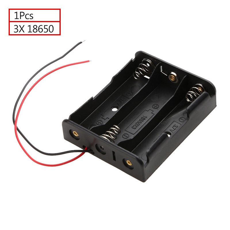 ALLOYSEED 18650 Power Bank Case 1X2X3X4X18650 Batterij Houder Opbergdoos 1 2 3 4 Slot 18650 Oplaadbare Batterijen Container: 1Pcs 3X18650