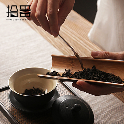 1 kulør naturlig bambus te scoops matcha te kaffe sukker salt ske ske kinesisk te sæt køkken værktøj te ceremoni tilbehør