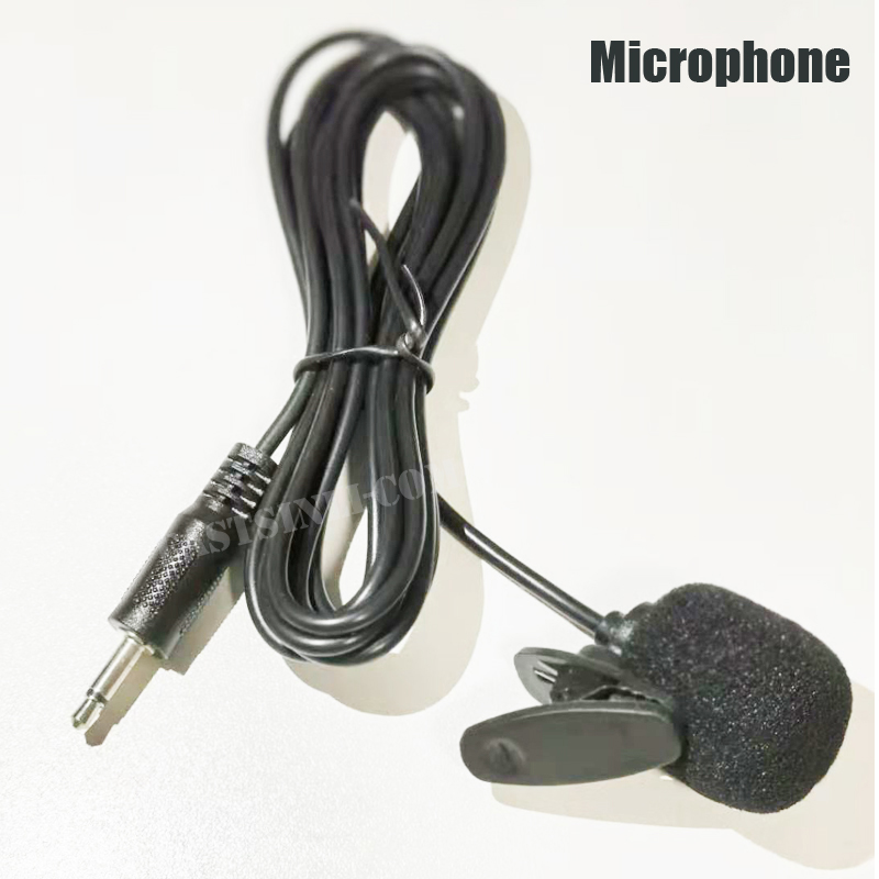 Microphone USB GPS Rear View Camera RCA Output AUX SIM Card Slot Radio Converter 16PIN 4G Power Cable For Car Navigation: Microphone1