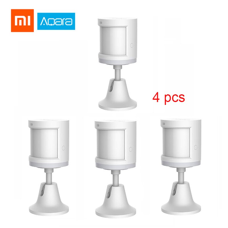 Original Xiaomi Aqara Human Body Sensor Smart Body Movement Motion Sensor ZigBee Connection Mi Home App via Android IOS Motion: 4pcs body sensor