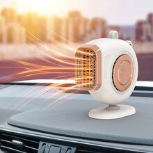 Portable 150W Car Auto Heater 2 In 1 24V Rear Seat Electric Auto Warmer Air Blower Vehicle Demister Heating Dryer: 12v white