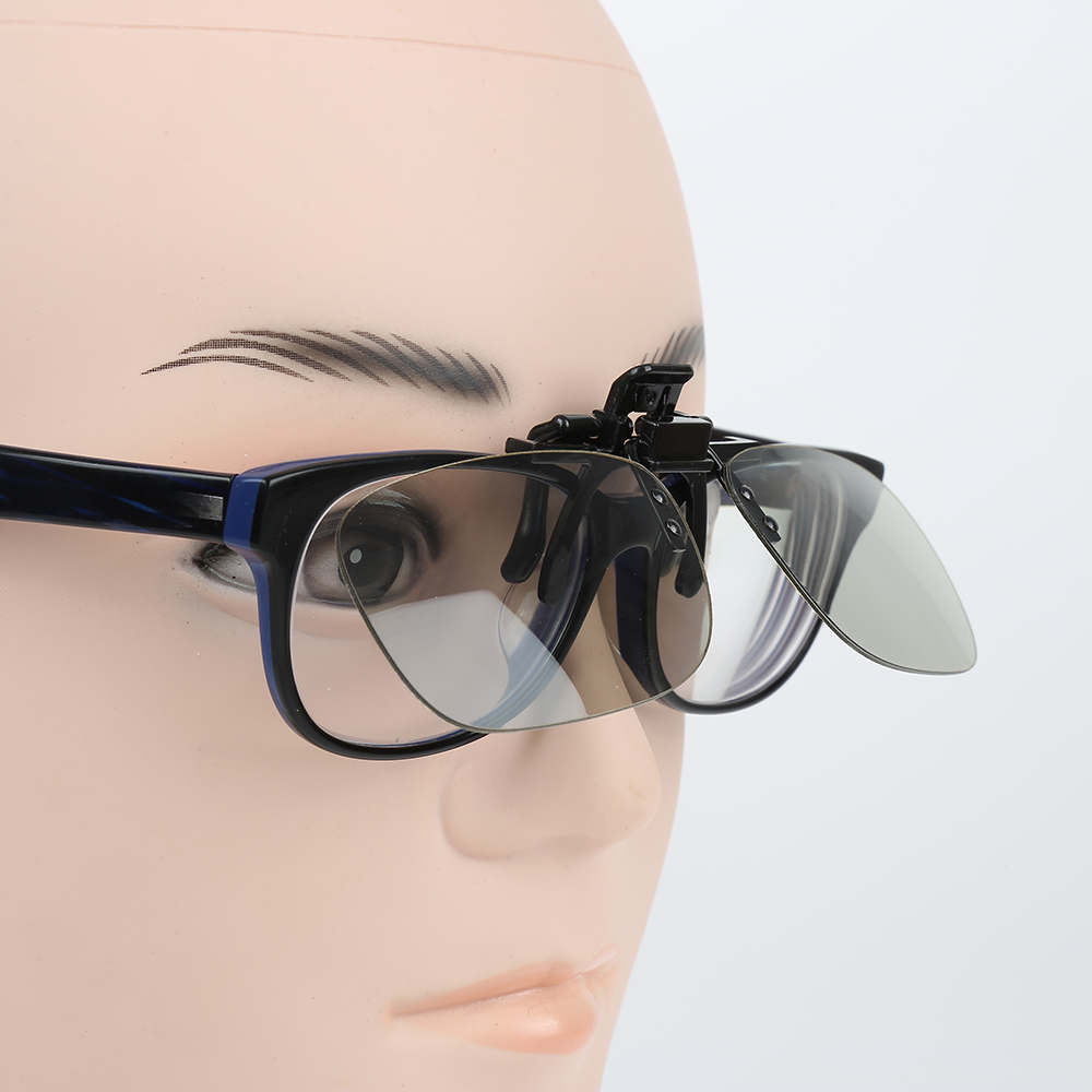 Clip On 3D Glasses type Passive Circular Polarized 3D Glass Clip for 3D TV Movie IMAX Cinema Movie Film