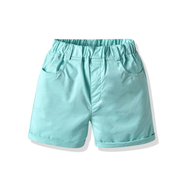 Imcute-Shorts Denim pour filles et garçons, pantalons courts tissés pour enfants, loisirs d'été,: Bleu / 6T