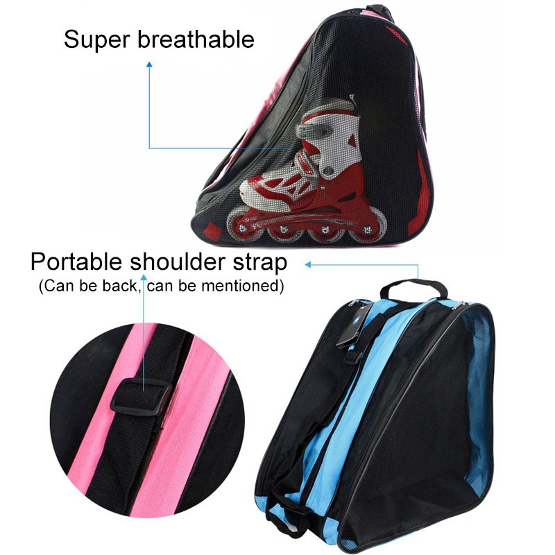 Portable Roller Skate Shoes Storage Bag Carrier Holder Case for Kids Adults Board Bag