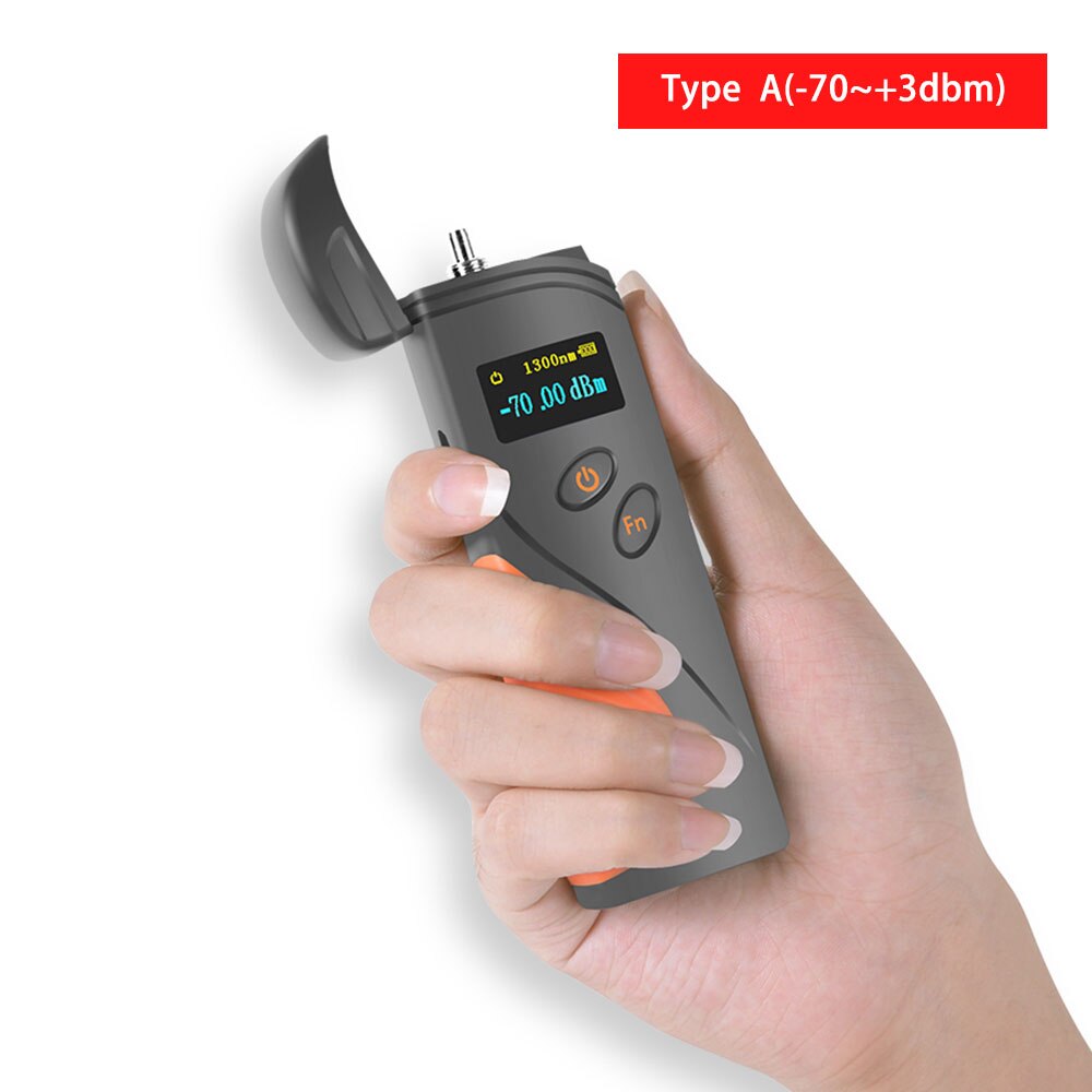 Ftth Hoge Precisie Handheld mini Fiber Optische Power Meter-70 + 3 dBm Fiber Optische Kabel Tester-50 -+ 20: A