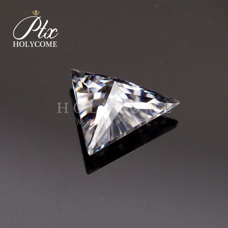 5.5x5.5mm hurtownie wysokiej jakości GH VVS1 podawać Moissanite diament test trójkątne cięcia kamienia dla Jewlery Bluk cena sprzedaży za karat