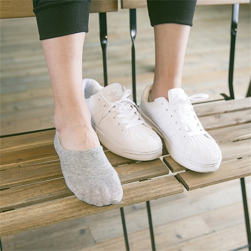 1/5/10/20 pares de calcetines náuticos de verano y otoño para hombres y mujeres, calcetines invisibles de algodón de silicona antideslizantes, calcetines tobilleros para hombre, zapatillas