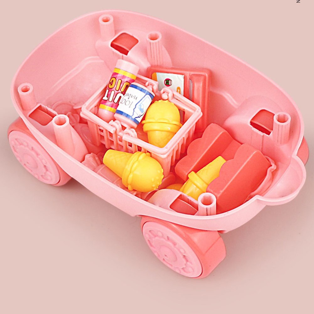 Kid Keuken Diy Keukengerei Speelgoed Kinderen Kookgerei Kid Slak Vorm Kunstmatige Ijs Snoep Winkelwagen Speelgoed Set