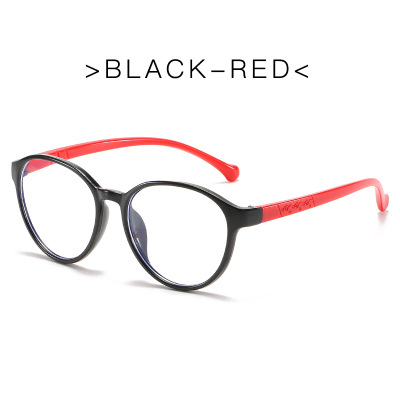 Anti-blåt lys briller børnemærke retro rund brillestel trendy slikfarve stel briller drenge pige: C3