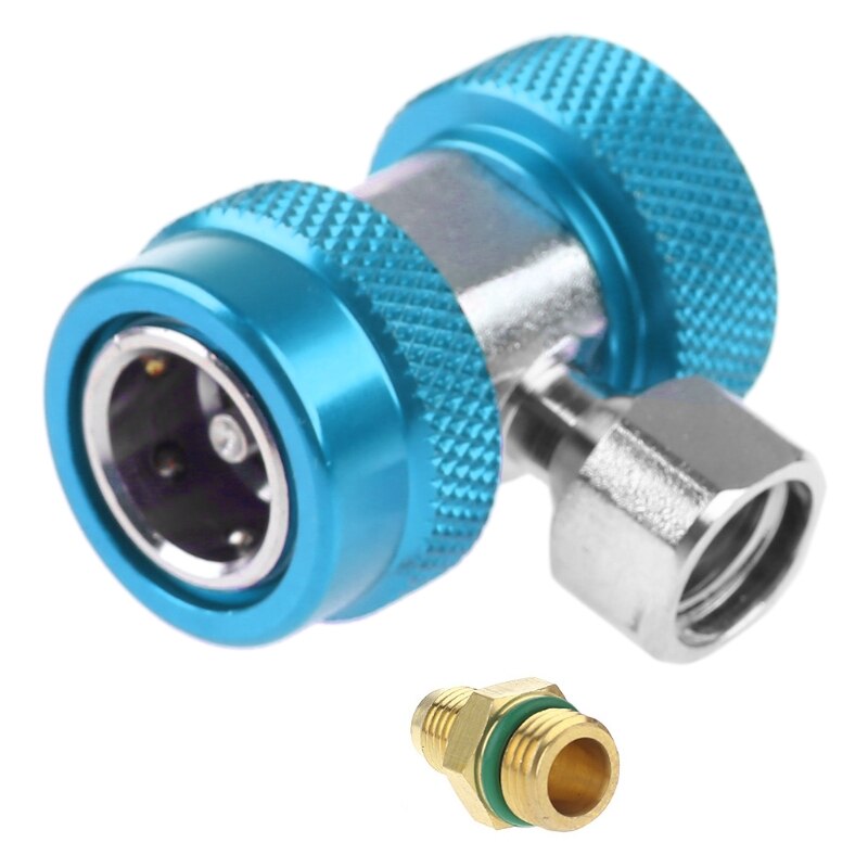 Auto High Low Pressure R134A Copper Quick-connect Adapters Quick Coupling Air Conditioner Refrigerant Coolant Adjustable M31 23