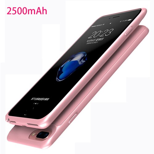 2500 mah Batterie Ladegerät fallen Für iPhone 6 7 8 Externe Energie Bank Ladung fallen Für Apfel iPhone8 Erweitert Batteria Energie Abdeckung: 2500mah rose gold