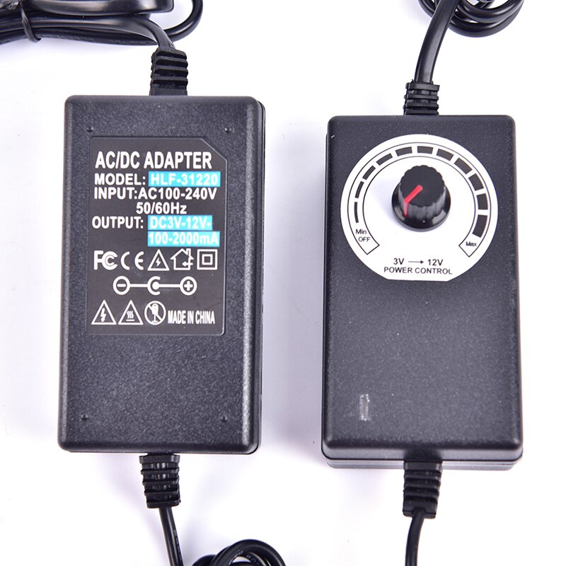 Adjustable AC To DC 3-12V 9-24V 24-36V2A Universal Adapter With Display Screen Voltage Regulated Power Supply Adatpor 36/48/72w