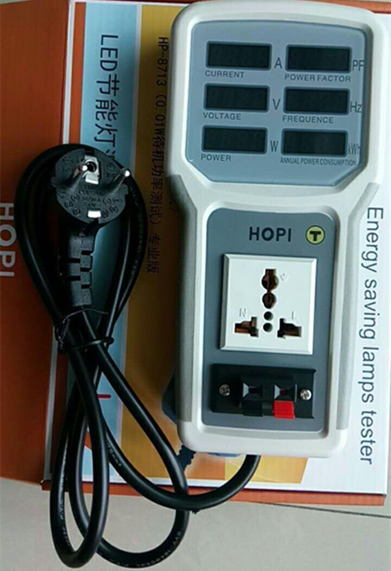 Digital Electric Power Energy Meter Tester Monitor Watt Meter Analyzer energy saving lamps tester HP9800 Frequency Meters