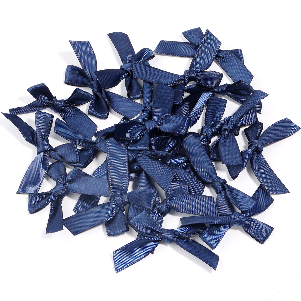 Nœuds de ruban rose frais 4x3.5cm, 50 pièces/lot, petite taille, nœud de ruban en Satin, décoration artisanale de fleurs, travail manuel, décoration de fête DIY: Vert menthe