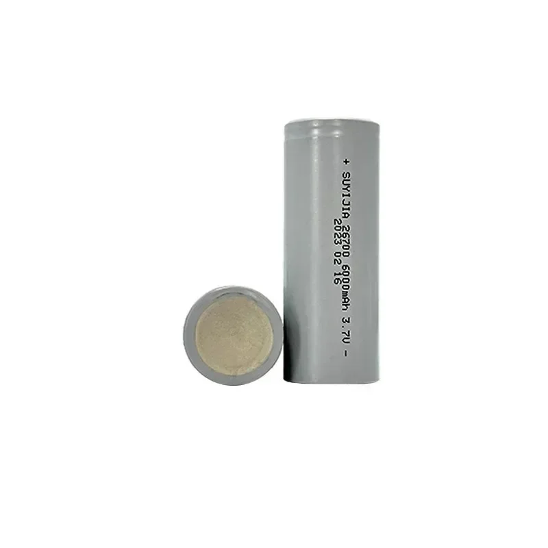 26700 Power Battery 3.7V 6000mAh Rechargeable Lithium Batteries for Electric Scooters Vehicle Tricycle Energy Storage Flashlight