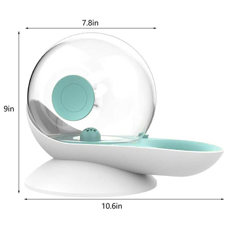 Distributeur d'eau en forme d'escargot 2,8 l pour animaux de compagnie, eau filtrée automatique pour chat ou chien, grande capacité, filtre en Fiber haute, antidérapant en coton
