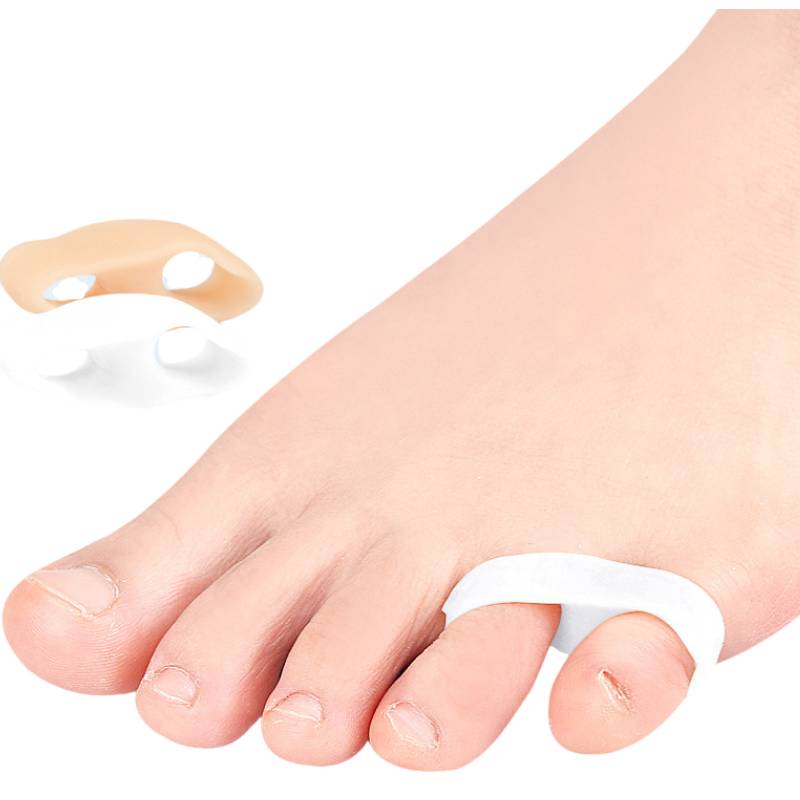 2 pz = 1 paio correttore in silicone caldo alluce valgo gel cura del piede separatore per dita protezione per dita piccole borsite raddrizzatore Pedicure